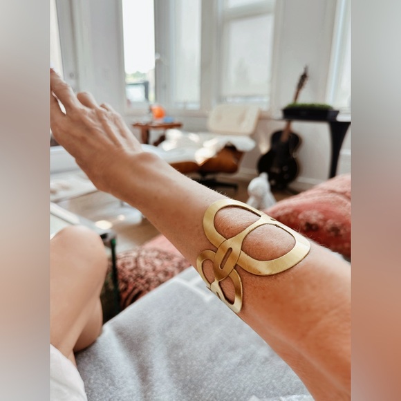 Missoni Gold  / Brass Cuff Bracelet - Vintage - Picture 9 of 9